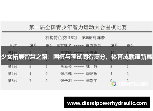 少女拓展智慧之路：围棋与考试同得满分，体育成就谱新篇